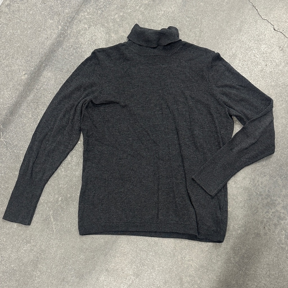 Grey Turtleneck Sweater
